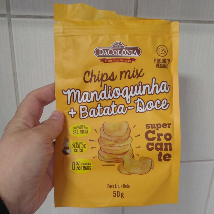 review photo of DaColônia Chips mandioquinha + batata-doce shared by @fefrischrib on 21 Aug 2022 - review