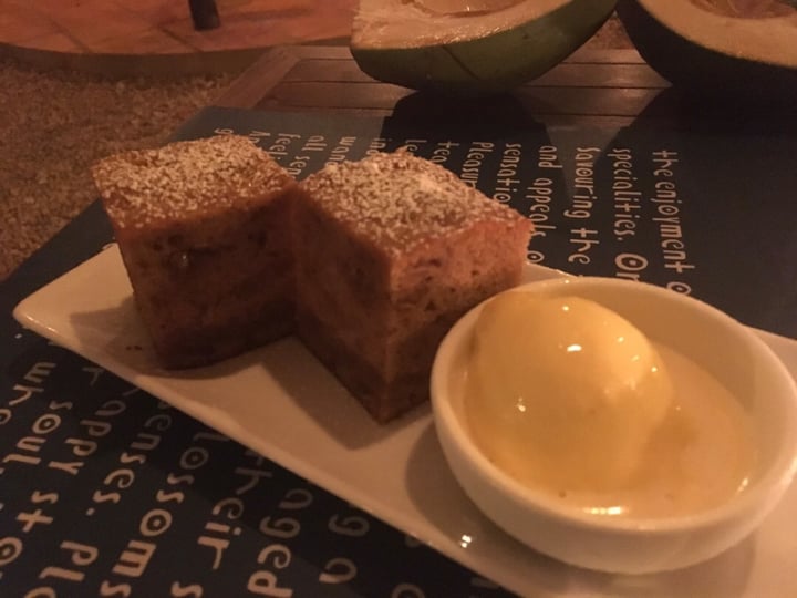 review photo of HAVEN Training Restaurant Vegan Spiced Carrot Cake with Passionfruit Sorbet shared by @lennya68 on 20 Apr 2019 - review