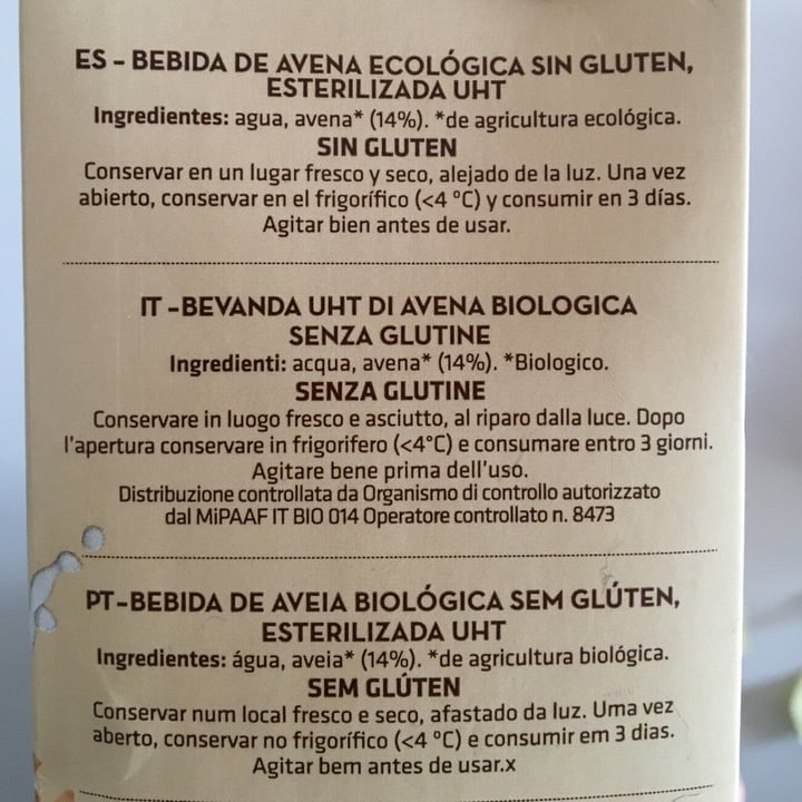 photo of Vivibio latte di Avena shared by @rachelz on  20 Jun 2022 - review