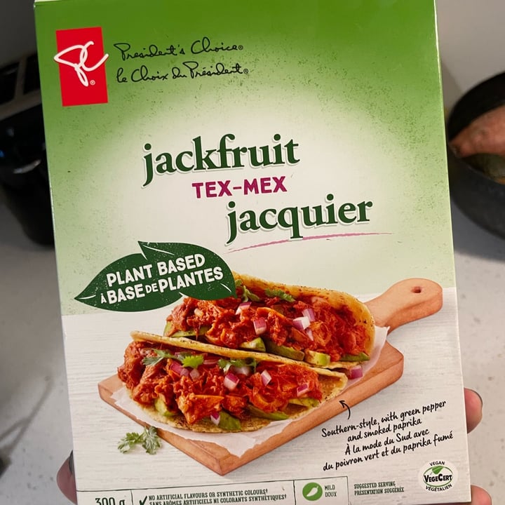 photo of President's Choice Plant Based Tex Mex Jackfruit shared by @jizflaxe on  08 Jun 2022 - review