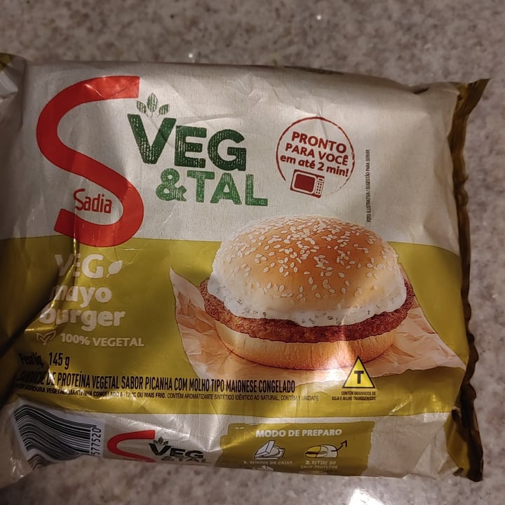 photo of Sadia Veg Mayo Burger shared by @renatonovak on  05 May 2022 - review