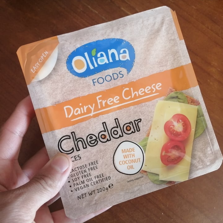 photo of Oliana Foods Cheddar Slices shared by @miriammenendez on  10 Dec 2020 - review