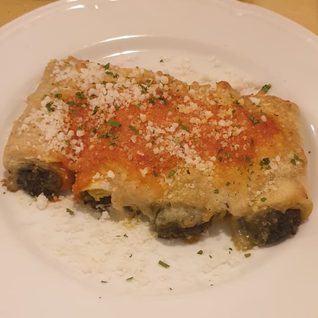 Foto del plato “Cannelloni ricotta e spinaci”