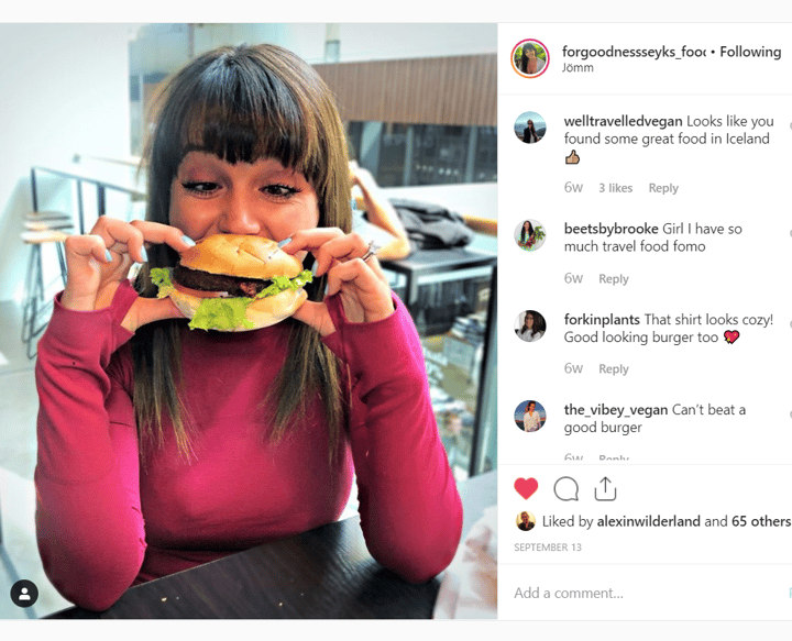 review photo of Jömm Vegan Burger, Potatoes, and Caesar Wrap shared by @forgoodnessseyks on 31 Oct 2019 - review