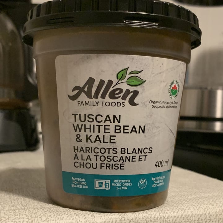 review photo of Allen Family Foods Tuscan White Bean & Kale Soup shared by @verabb on 17 Apr 2022 - review