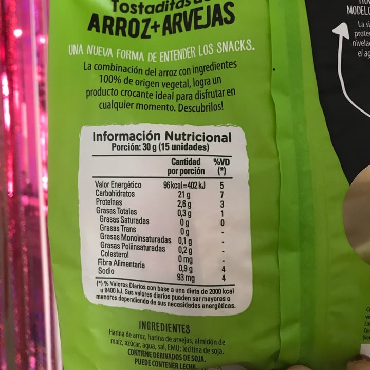 photo of Molinos Ala Tostaditas de arroz y arvejas shared by @jjazcuello on  05 Dec 2021 - review