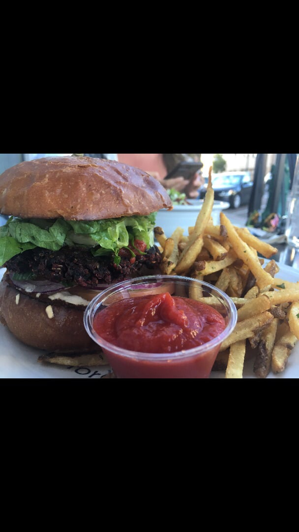 review photo of Cafe Gratitude San Diego Burger shared by @plantbasedlisa on 04 Dec 2019 - review