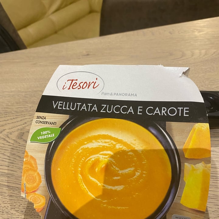 photo of I Tesori Pam Panorama Vellutata Zucca E Carote shared by @growingup-nomad on  21 Oct 2022 - review
