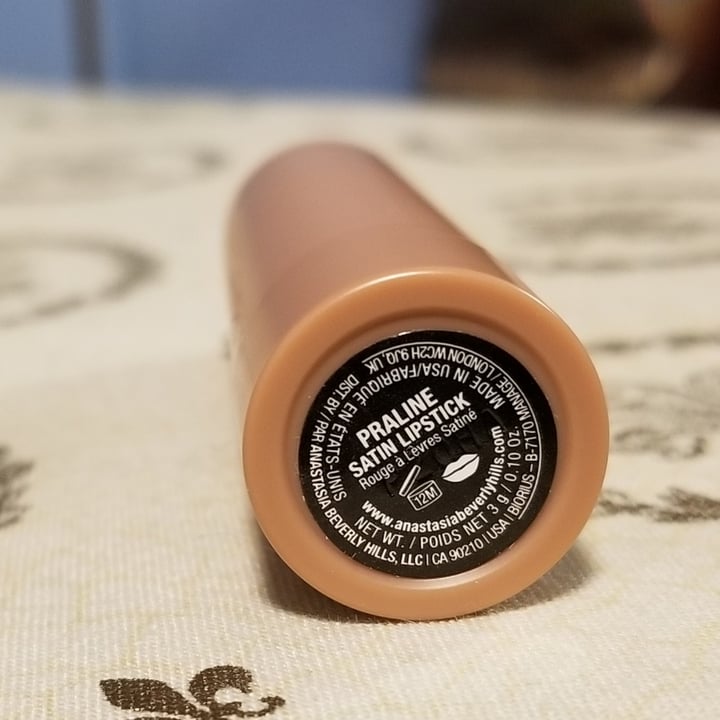 review photo of Anastasia Beverly Hills Full Pigment Satin Lipstick in Praline shared by @ashleighsmith1987 on 03 Jan 2021 - review
