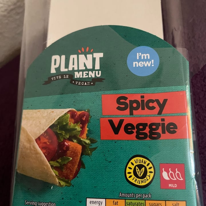 review photo of ALDI plant menu spicy veggie wrap shared by @nobloodnotears on 13 May 2022 - review