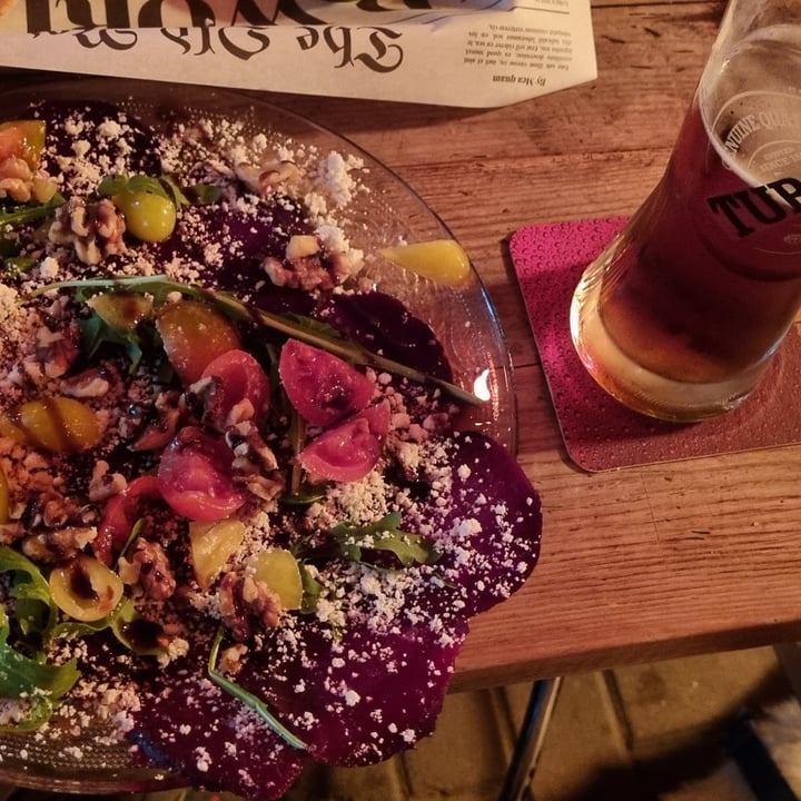 photo of Shuffle Bar Beetroot carpaccio shared by @mgutmann on  02 Mar 2022 - review