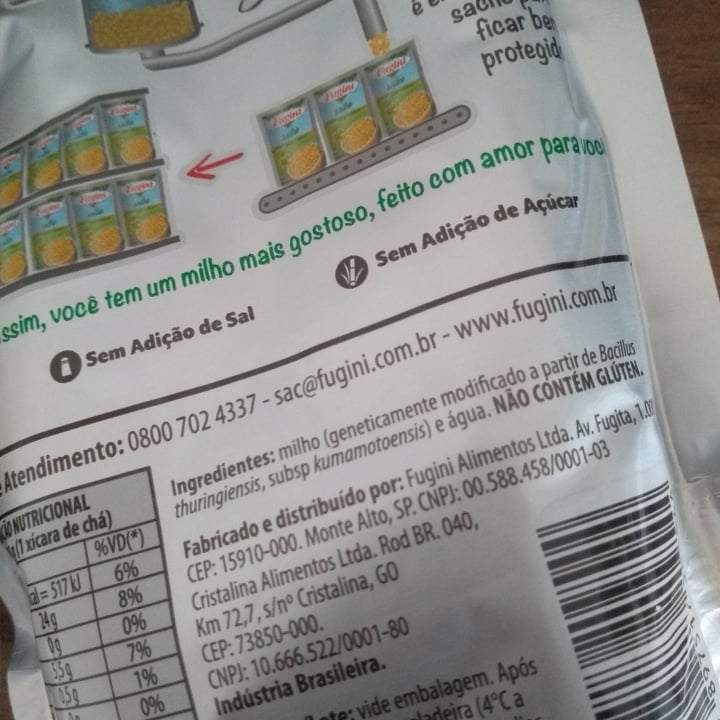 review photo of Fugini Milho em água shared by @elinemcs on 03 May 2022 - review