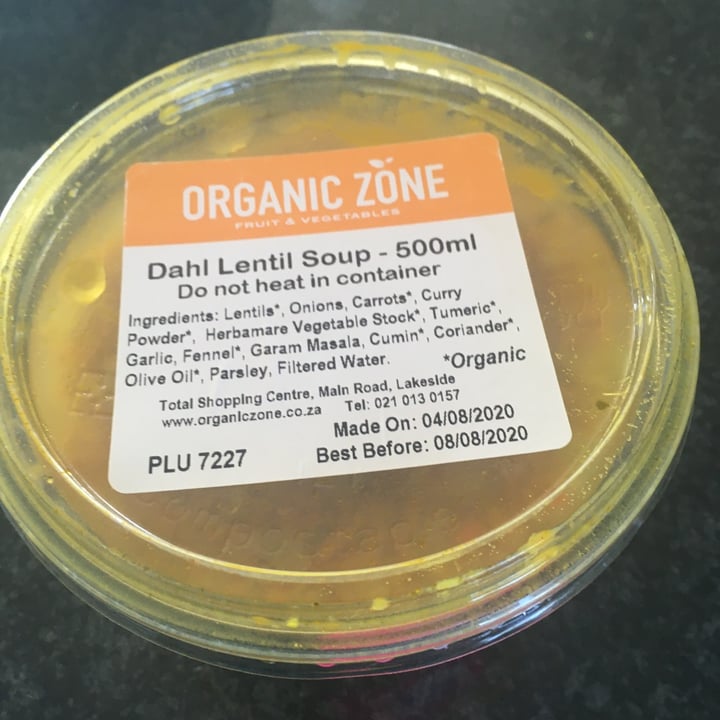 review photo of Organic Zone Dahl lentil soup shared by @buzlady on 05 Sep 2020 - review