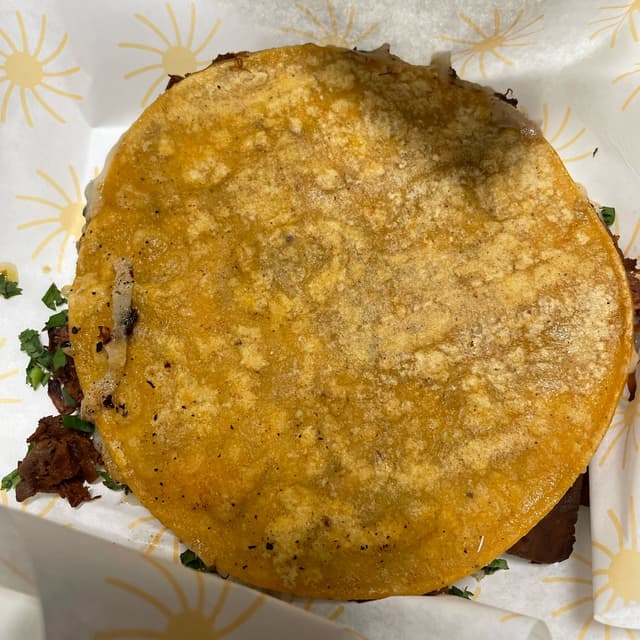 Photo of the dish “Mulita With Jackfruit Pibil”