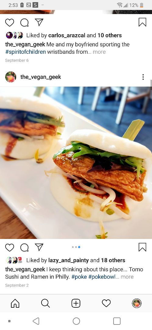 photo of Tomo Sushi & Ramen Veggie Bun shared by @lexathevegangeek on  16 Dec 2019 - review