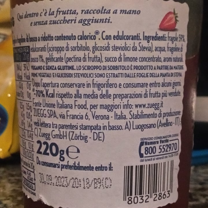 review photo of Zuegg Confettura di Fragole e Fragoline di Bosco - Zero Zuccheri Aggiunti shared by @sonsongb on 23 Oct 2022 - review