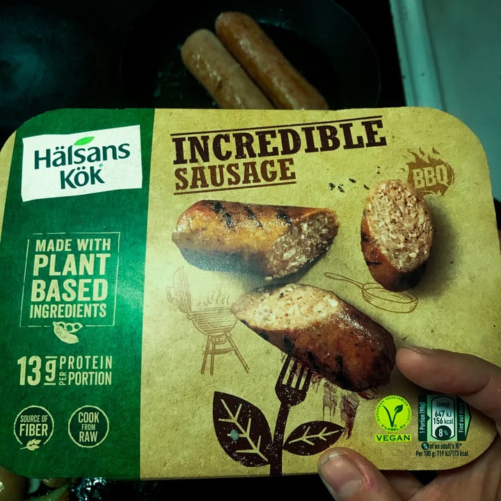photo of Hälsans kök Incredible Sausage shared by @annbience on  04 Dec 2020 - review
