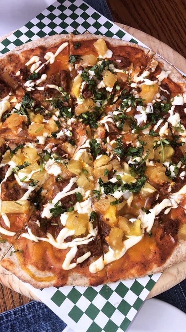 Foto do prato “Pizza De Pastor Vegana”