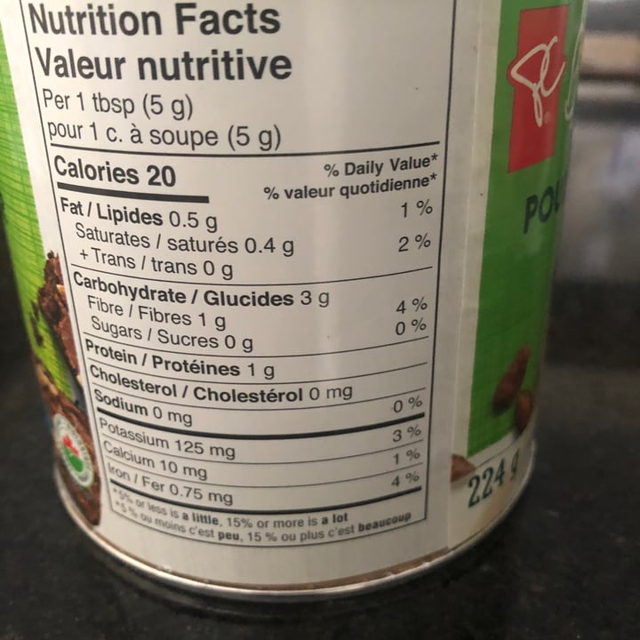 review photo of PC Organics Cocoa powder shared by @bellabalanced on 11 Dec 2021 - review