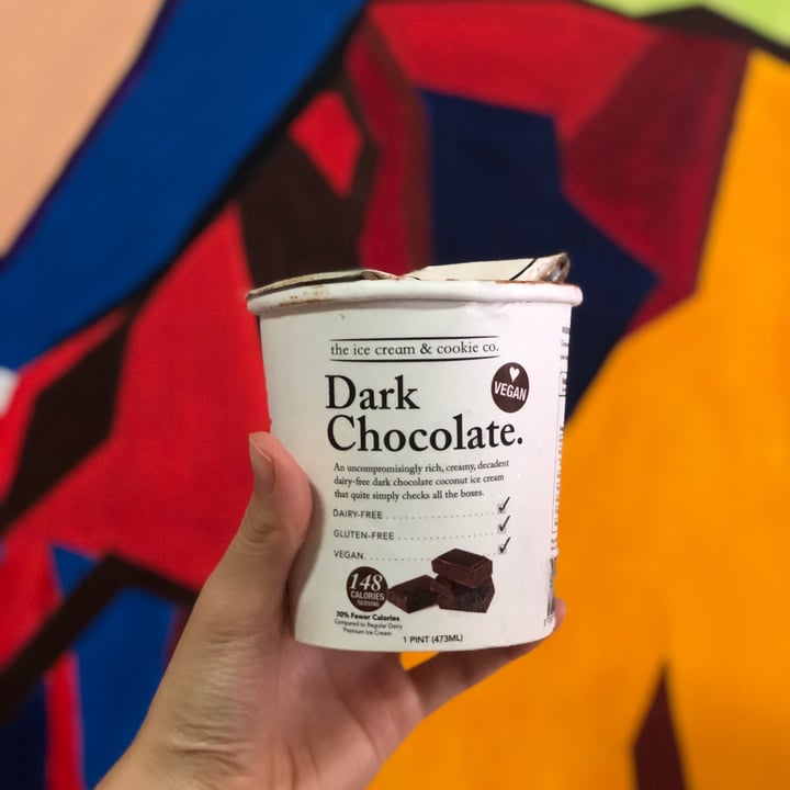 review photo of The Ice Cream & Cookie Co Vegan Dark Chocolate Ice Cream shared by @belleeats on 13 Dec 2020 - review