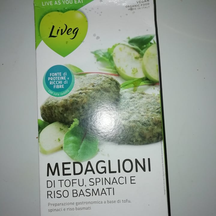 photo of Liveg Medaglioni di tofu spinaci e riso basmati shared by @marinetelotti on  24 Dec 2021 - review