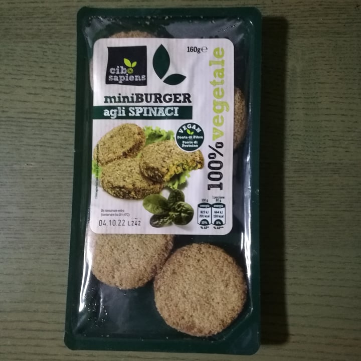 review photo of Cibo Sapiens Mini Burger Agli Spinaci shared by @monysotgiu on 22 Sep 2022 - review