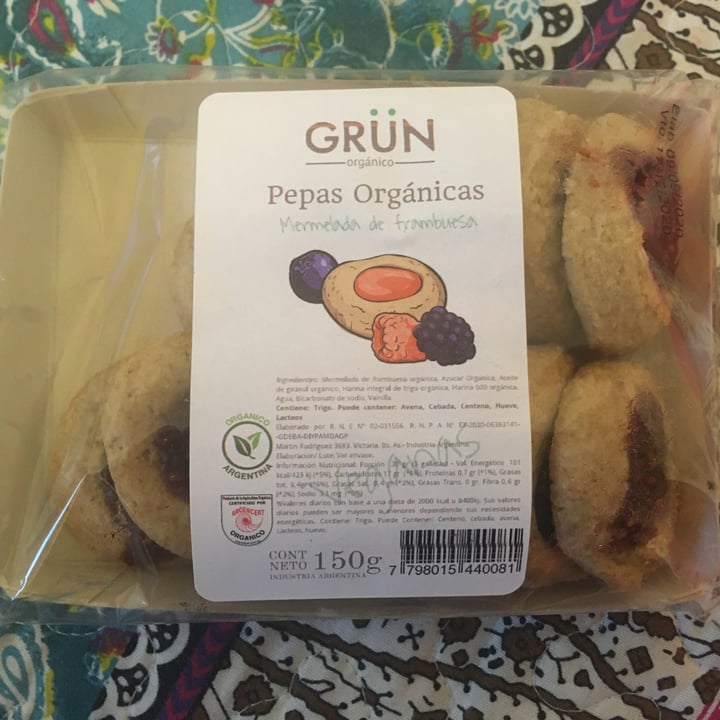 photo of Grün Orgánico Pepas Con Mermelada De Frambuesa shared by @nataliaqr97 on  29 Oct 2020 - review