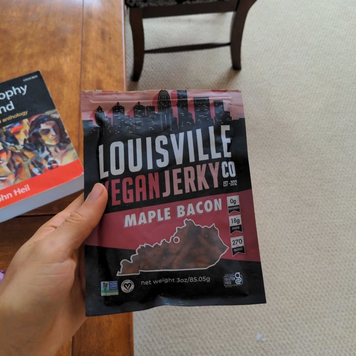 photo of  Louisville Vegan Jerky Co. Maple Bacon shared by @michaelpearce on  30 May 2022 - review