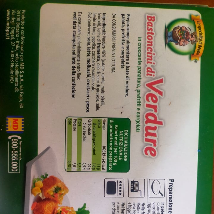 review photo of Le Specialità di Beppe Bastoncini di Verdure shared by @martafviano on 14 Apr 2022 - review
