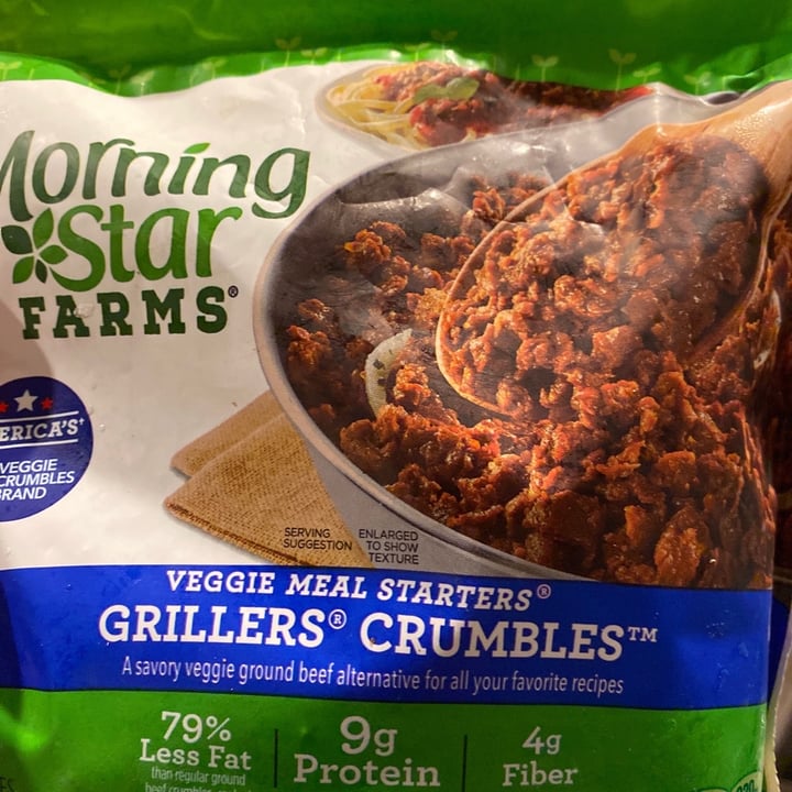 photo of MorningStar Farms Grillers Crumbles shared by @leannecastelli on  21 Apr 2020 - review