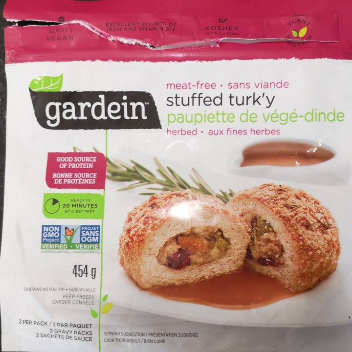 photo of Gardein Savory Stuffed Turk’y shared by @nativeflowerchild on  24 Aug 2020 - review
