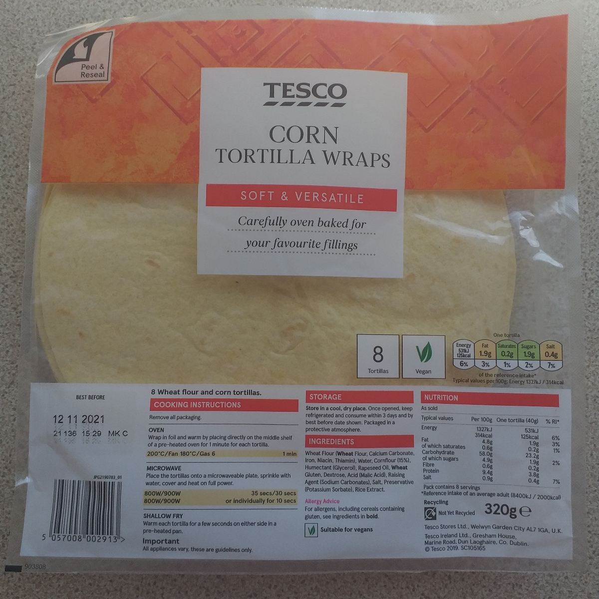 Tesco Corn tortilla wraps Reviews abillion