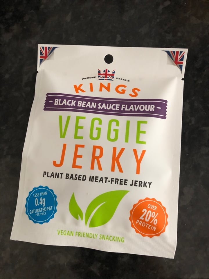 photo of Kings Elite Snacks Black Bean Sauce Veggie Jerkie shared by @jamesallnutt on  09 Sep 2019 - review