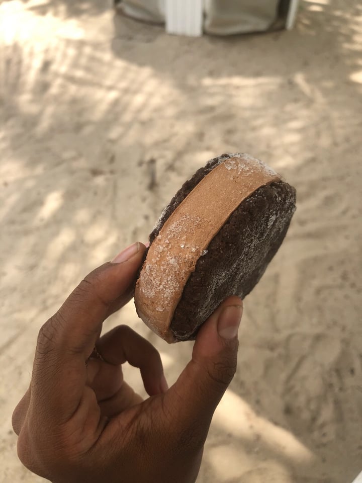 review photo of The Ice Cream & Cookie Co Vegan Dark Chocolate Ice Cream Sandwich shared by @alyrauff on 06 Aug 2019 - review
