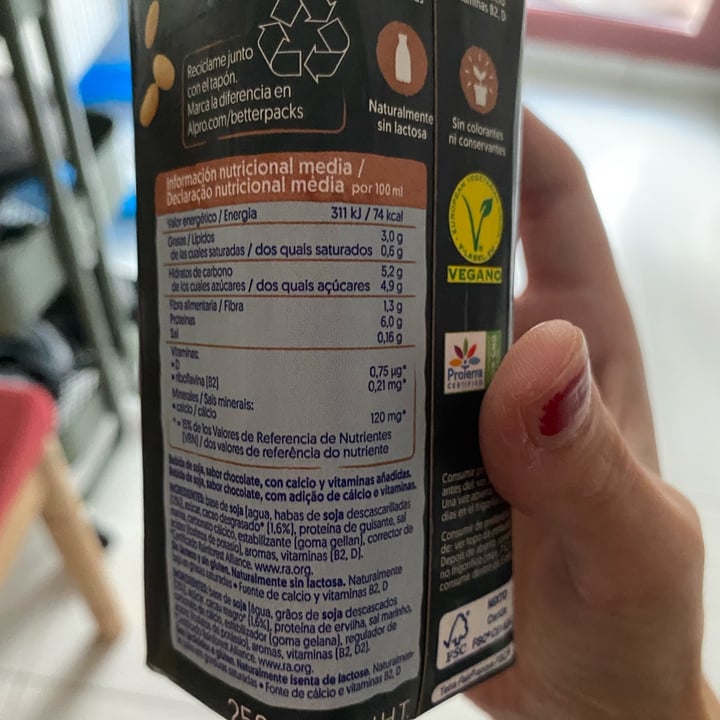 photo of Alpro 15g plant protein sabor chocolate shared by @3agonm on  04 Nov 2022 - review