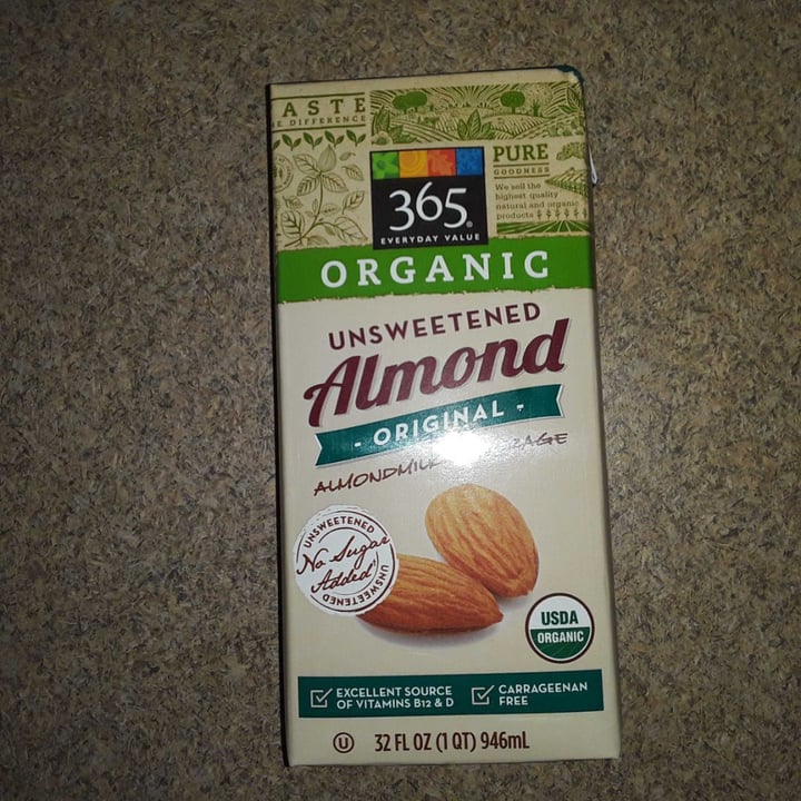 review photo of 365 Whole Foods Market Organic Unsweetened Original Almond Milk shared by @jrowe2064 on 21 Feb 2020 - review