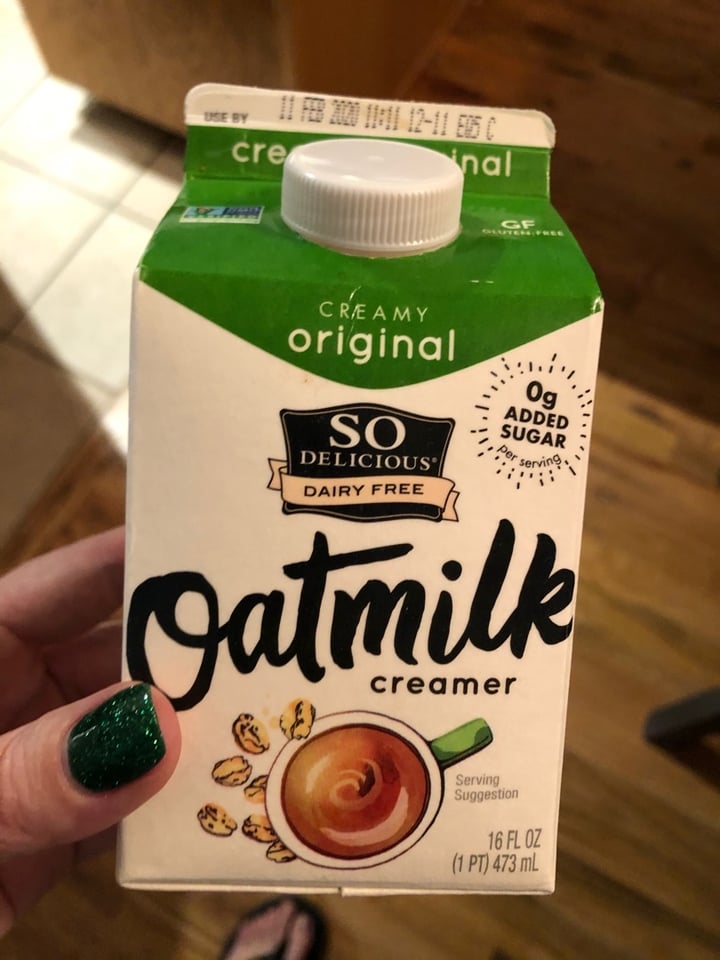 photo of So Delicious Dairy Free Oatmilk Creamer Vainilla shared by @anagalawala on  04 Feb 2020 - review