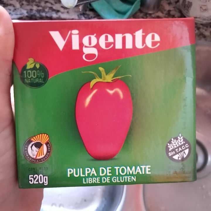 photo of Vigente Pulpa de tomate shared by @vicky95 on  10 Dec 2020 - review