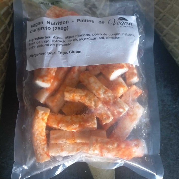 photo of Vegan Nutrition palitos de cangrejo shared by @noevegan on  14 May 2022 - review