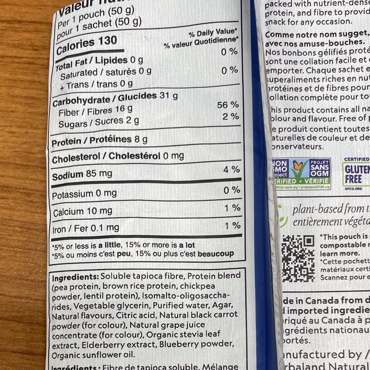 review photo of HerbaLand Vegan Protein Gummies - Mixed Berries shared by @herbelo1 on 13 Dec 2022 - review