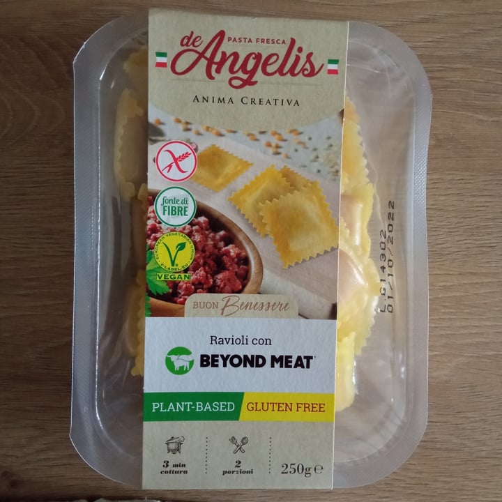 photo of PASTA FRESCA de Angelis Ravioli con beyond meat shared by @morganafregonese on  02 Sep 2022 - review