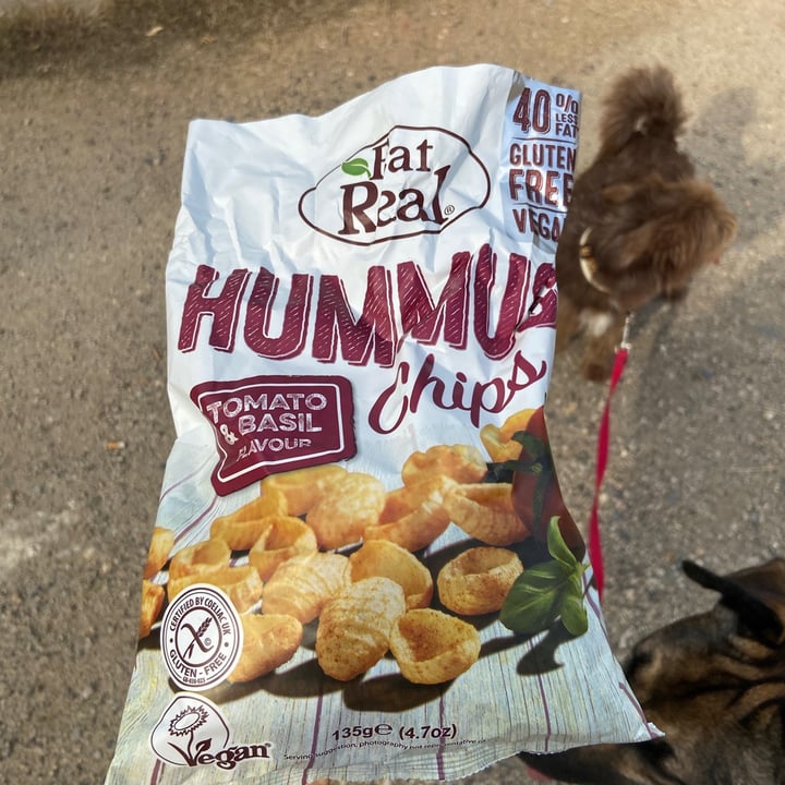 photo of Eat Real Hummus Chips TOMATE Basilikum shared by @happyvegan22 on  07 Aug 2021 - review
