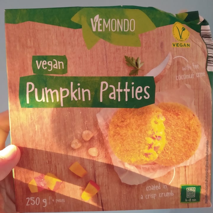 photo of Vemondo Pumpkin patties vegan shared by @suze7 on  07 Apr 2022 - review