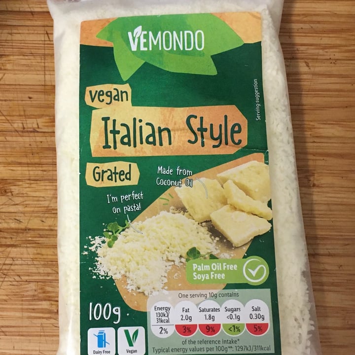 photo of Vemondo Vegan Italian Style Grated Cheese shared by @dandan4 on  07 Jan 2021 - review