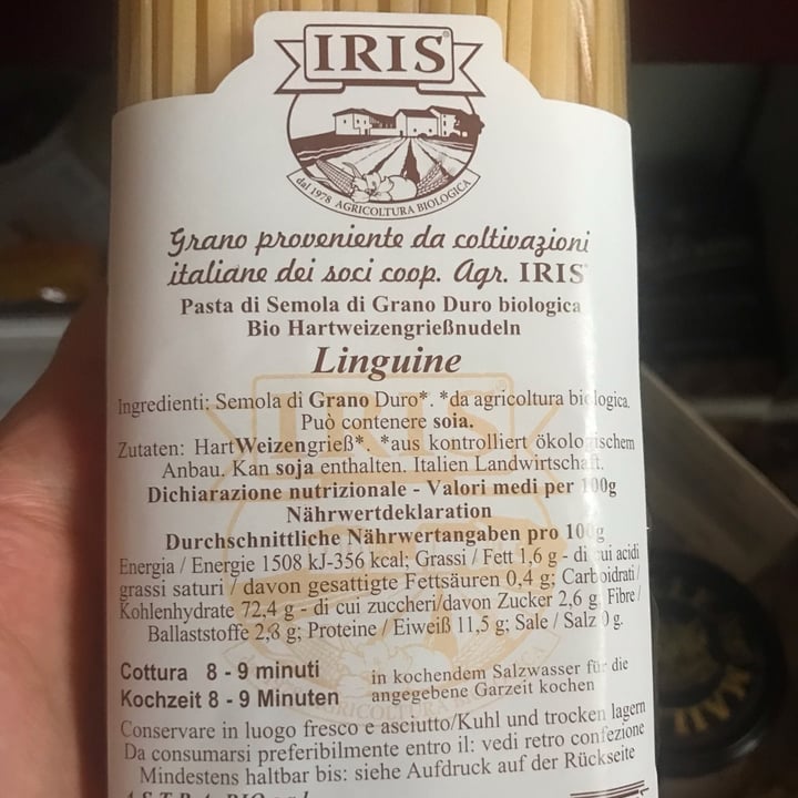 photo of Iris Linguine Di Semola Di Grano Duro Bio shared by @ninive600 on  02 Apr 2022 - review