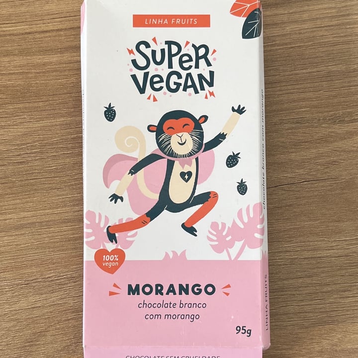 photo of Super Vegan Barra de chocolate - Morango shared by @brigidaalves on  19 Jun 2022 - review
