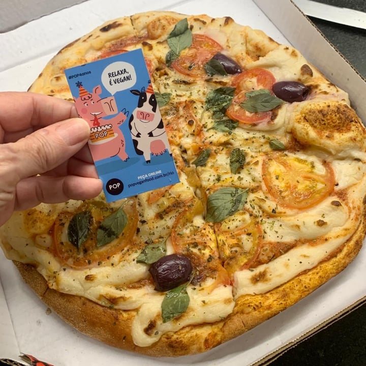 photo of Pop Vegan Food Pizza Marguerita shared by @christianquintao on  17 Jul 2021 - review