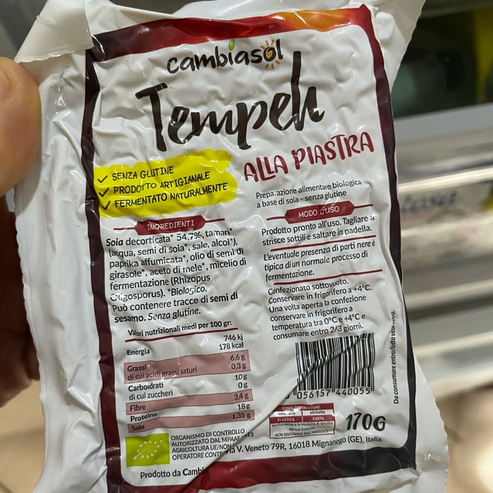 review photo of Cambiasol Tempeh alla Piastra shared by @maryp95 on 19 Feb 2022 - review