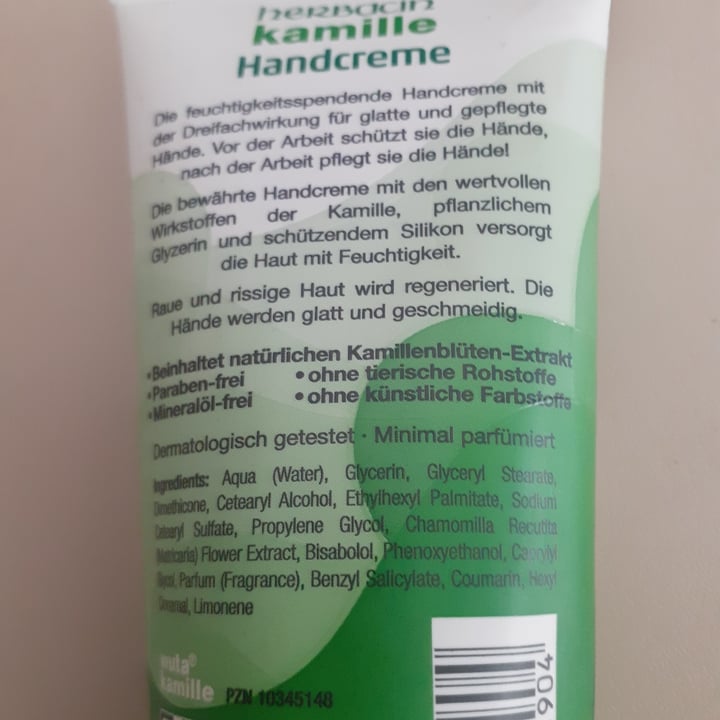 review photo of Herbacin cosmetic GmbH Kamille Handcreme shared by @veraslima on 21 Nov 2022 - review
