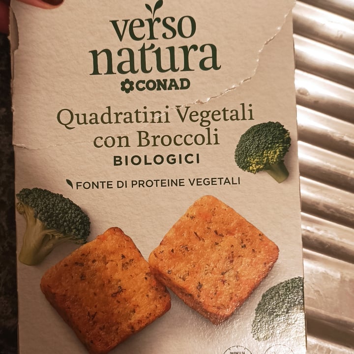 photo of Verso Natura Conad Veg Quadratini vegetali con broccoli biologici shared by @federicserri on  15 Nov 2022 - review